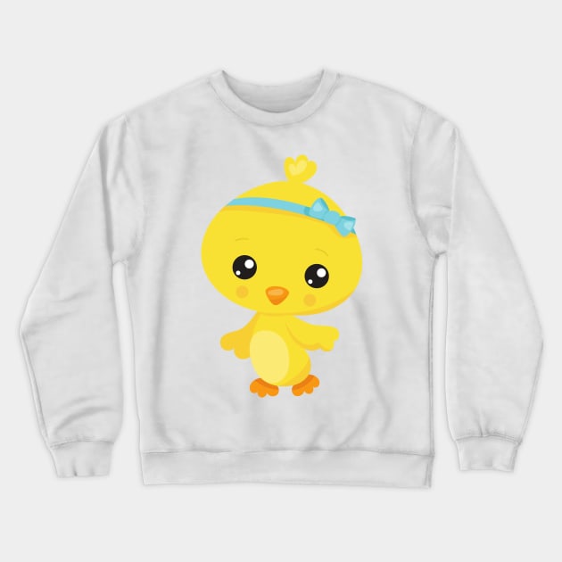 Cute Chicken, Baby Chicken, Chick, Little Chicken Crewneck Sweatshirt by Jelena Dunčević